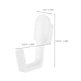 thumbnail image 2 of CATIEBYE 20 Pcs Porte-Outils en Panneau Perforé Blanc avec Crochets Robustes pour Rangement Mural de Salle de Bain, 2 of 8