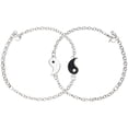 thumbnail image 2 of par de pulseras de amistad a juego con el Yin Yang. Pulseras de pareja. Joyería para parejas., 2 of 7