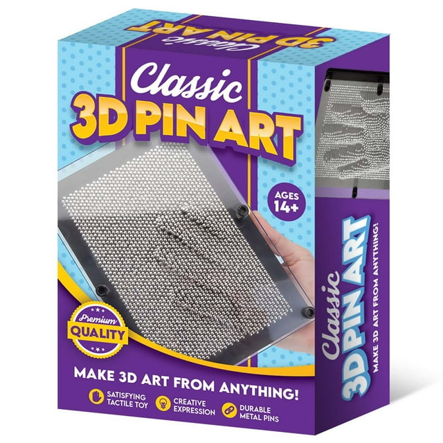 TradeOpia 3 Dimensional Pin Sculpture, Create and Display Beautiful Sculptures in Seconds, Educational Gift for Kids to Develop Imagination and Creative Ability