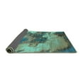 thumbnail image 2 of Ahgly Company Indoor Rectangle Oriental Turquoise Blue Industrial Area Rugs, 2' x 4', 2 of 4