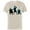 Natural, variant on Haunted Mansion Movie Hitchhiking Ghosts Trio - Short Sleeve Cotton T-Shirt for Adults - Customized-Charcoal