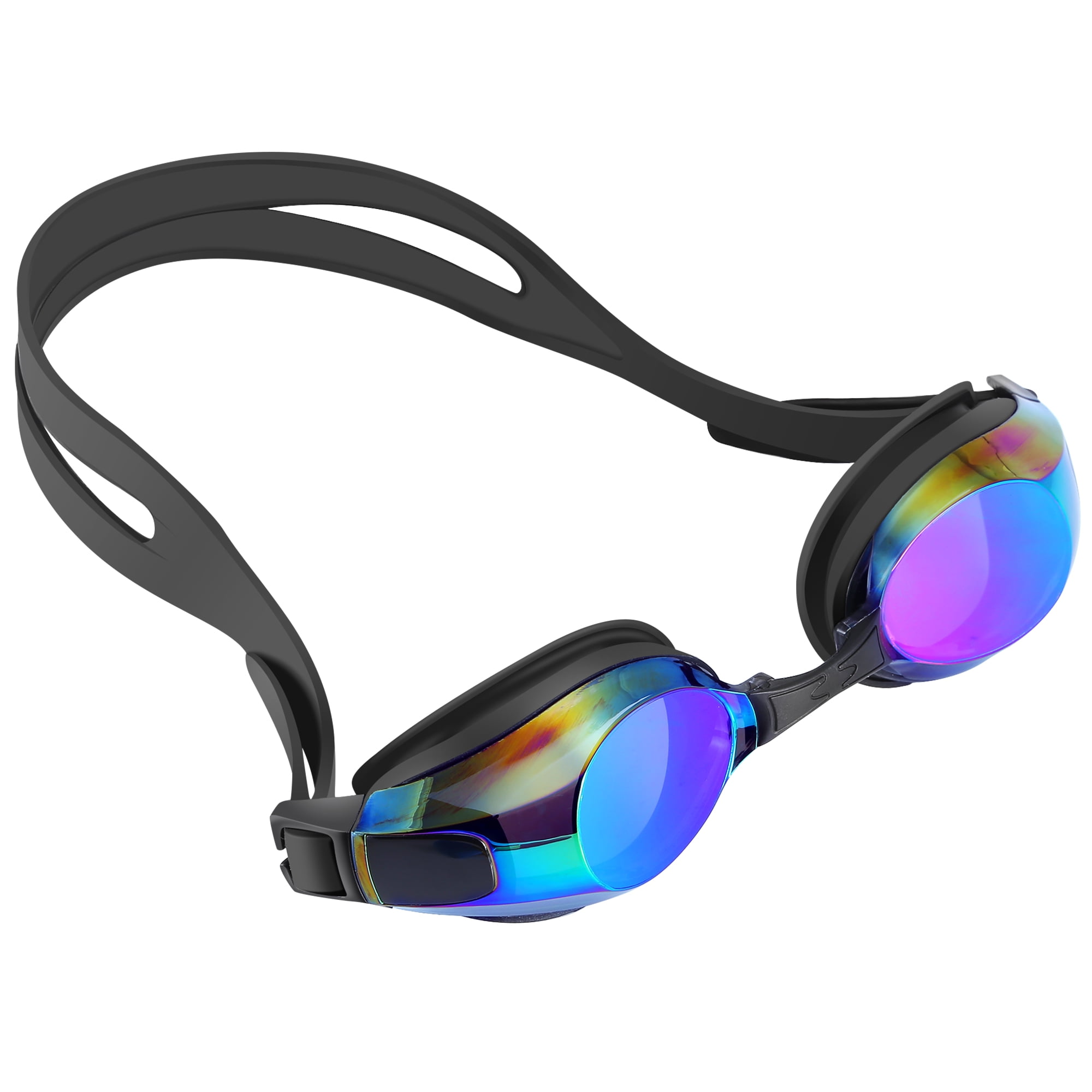 IPOW UV Protection No Leaking Black Swim Goggles Anti-fog Swimming Goggles with Adjustable Silicone Strap for Kids... by IPOW