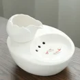thumbnail image 3 of 1 pc ceramic pet fountain - Lotus vertical, 3 of 4