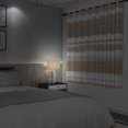 thumbnail image 6 of Nanqianyi Brown Modern Blackout Curtains for Bedroom Living Room, 2 Panels Sets Window Curtain, Brown Striped Thermal Insulated Drapes with Grommet, 52 x 63 Inches, 6 of 8
