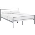 thumbnail image 5 of Modway Alina Powder Coated Sturdy Steel Queen Platform Bed Frame in Gray, 5 of 5