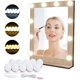 thumbnail image 1 of Lámpara de espejo LED, iluminación de espejo cosmético, 10 pasos de brillo y 3 modos de color, 10 luces de espejo LED, bombillas USB Hollywood para maquillaje (espejo no incluido)…, 1 of 5