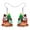 Brown, variant on Christmas Day Acrylic Sweet Cake Earrings Novelty Snowman Christmas Tree Cartoon Chocolate Cake Dangle Jewelry For Women Birthday Holiday Tea Party Christmas Gifts