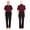 Burgundy, variant on iiniim Adult Dementia Clothing Alzheimers Adaptive Anti-Strip Jumpsuit with Zipper at Back and Leg for Elderly Men Burgundy L