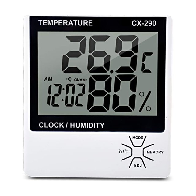 Medidor De Humedad Termómetro Digital Higrómetro Lcd Despertador Termómetro De Temperatura sonducket HA020376-00