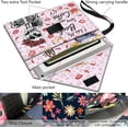 thumbnail image 3 of Funda protectora rosa para libros de bolsillo de 29,5 x 23,6 cm (11,6 x 9,3 pulgadas). Funda de tela lavable con asa y bolsillo adicional., 3 of 9