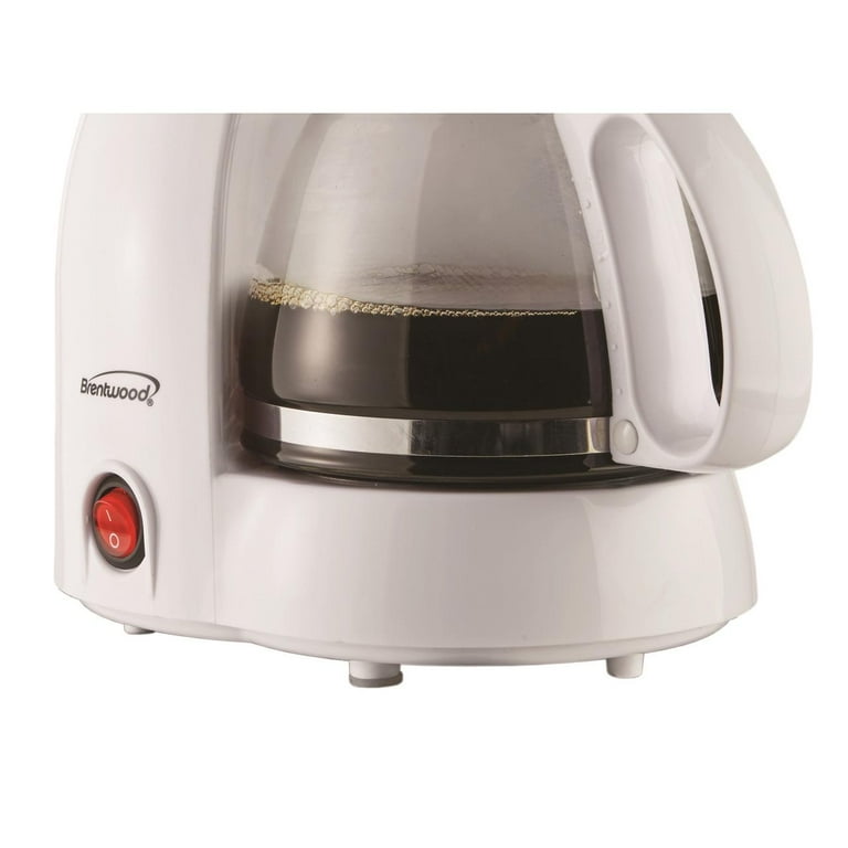Brentwood - 4-Cup Coffee Maker - White