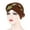 Coffee, variant on Chemo Cancer Head Hat Cap Ethnic Pre-Tied Twisted Braid Hair Cover Wrap Headwear