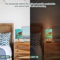 thumbnail image 5 of Green Sea Turtle in Ocean Bedside Table Lamp LED Warm Lights with USB Charging Port Retro Cylinder Desk Lamps, 5 of 7
