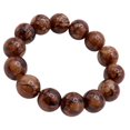 thumbnail image 1 of 2x de piedra retro para mujer, elástica con budistas brazalete elástico Zulema Encantos de pulsera de cuentas de piedra, 1 of 7