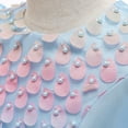 thumbnail image 5 of Zpanxa Toddler Girls Princess Dress, Little Girls Party Wedding Dress, Lace Bowknot Cute Mermaid Beading Dress, Kids Pageant Flower Girl Sleeveless Dress, Birthday Gifts for Girls Blue (9-10 Years), 5 of 8