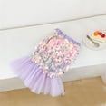 thumbnail image 5 of oqasdz Dresses for Girls Sparkling for Mesh Layered Skirt with Sequin Appliques Toddler Kids Stage Performance Holiday Party Dress, 5 of 5