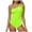Green, variant on TTUHYWXI One Shoulder One Piece Swimsuit Women Teen Girls Tummy Control 2025 Bathing Suits Modest Full Coverage Swimwear (Green, M)