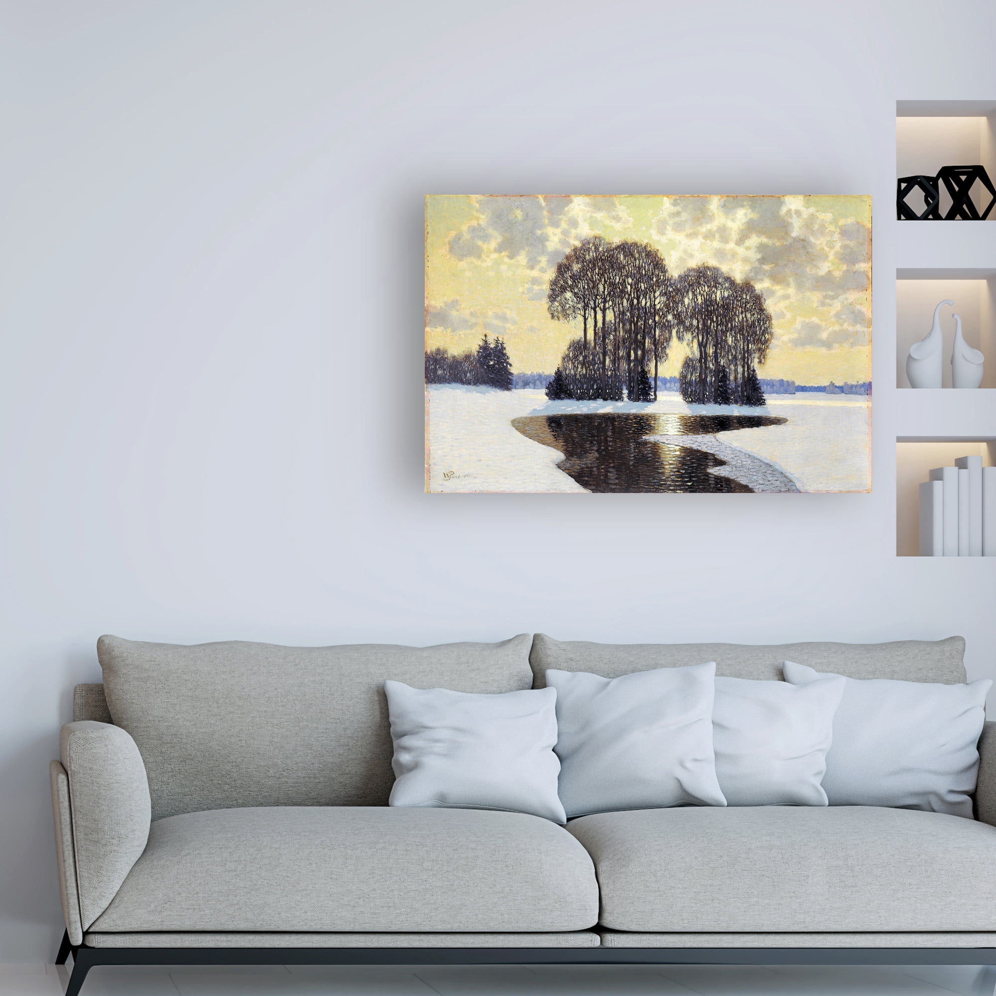 Trademark Fine Art 'Winter' Canvas Art by Wilhelm Purvitis