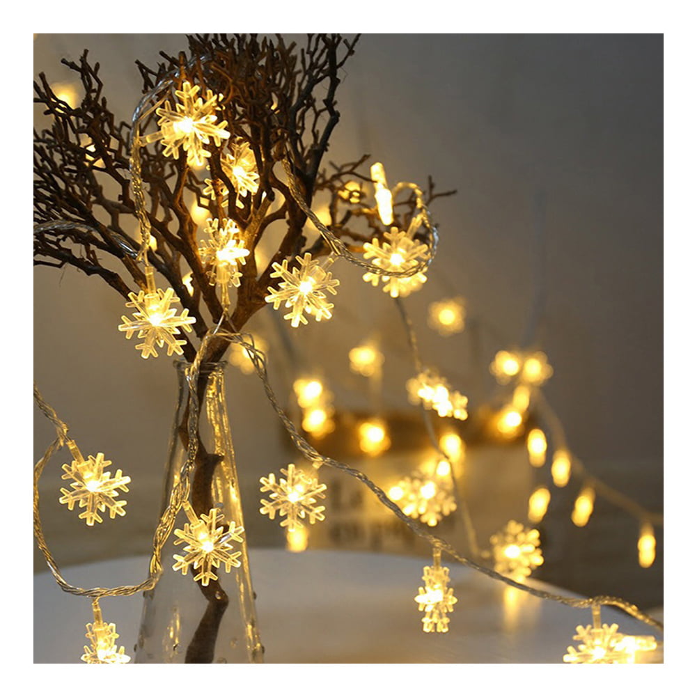 20LED 3M String Fairy Lights Snowflake Xmas Tree Christmas Party Wedding Decor