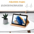 thumbnail image 2 of DTTO for Samsung Galaxy Tab A8 10.5 inch Case 2022, Premium Leather Business Folio Stand Cover with Built-in Hand Strap for Samsung Galaxy Tab A8 10.5’’ 2022 Model [SM-X200/X205/X207], Black Brown, 2 of 6