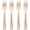 Rose Gold, variant on MEC 100 Pack Black Plastic Silverware Forks - Heavy Duty Forks Disposable for Parties, Weddings, and Holidays - Elegant Heavyweight Cutlery and Flatware Set for Events and Celebrations
