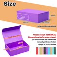 thumbnail image 2 of Caja de regalo RYDDOY, 9.5 x 6 x 3 pulgadas, cierre magnético morado, paquete de 5, 2 of 8