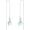 6-June-Moonstone, variant on Infinity Gemstone Threader Earrings Long Chain Drop Earrings 925 Sterling Silver 12 Birthstone Birthday Jewelry Gifts for Women