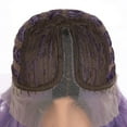 thumbnail image 7 of Onedor 24 Inch Synthetic Curly Lace Front Wig - Glueless Middle Part Dark Root Wigs for Women (Purple), 7 of 7