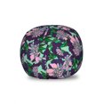 thumbnail image 1 of Floral Storage Toy Bag Chair, Abstract Spring Bouquets Petals Summer Essence of Blowing Buds Season, Stuffed Animal Organizer Washable Bag, Small Size, Purple Rose Mint Green, by Ambesonne, 1 of 3