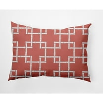 Simply Daisy, 14" x 20" Bamboo 1 Coral Decorative Outdoor Pillow