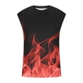 thumbnail image 4 of IROINNID Round Neckline Tank Tops For Men Sleeveless Sports Tank Tops Vest Pullover Graphic Print Tops, 4 of 5