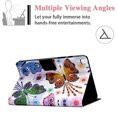 thumbnail image 3 of Allytech Flip Case for Galaxy Tab A7 Lite 2021(Model: SM-T220/SM-T225), Premium PU Leather Multi-Angle Viewing Stand Wallet Case for Samsung Galaxy Tab A7 Lite 8.4" T220 2021, Floral Butterfly, 3 of 7