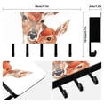 thumbnail image 2 of Deers Mother Baby Mail Holder Organizer Wall Mount with Shelf Key Holder Key Rack with 5 Key Hooks for Wall Decorative, 2 of 6
