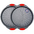 thumbnail image 2 of Bandeja para pizza Bakken-Swiss de acero al carbono 2 redond, 2 of 3