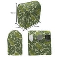 thumbnail image 5 of Leaves Lounger Chair Bag, Continuous Nature Exotic Forest Monstera Leaf Silhouettes Illustration, High Capacity Storage with Handle Container, Lounger Size, Pastel Green Multicolor, by Ambesonne, 5 of 5