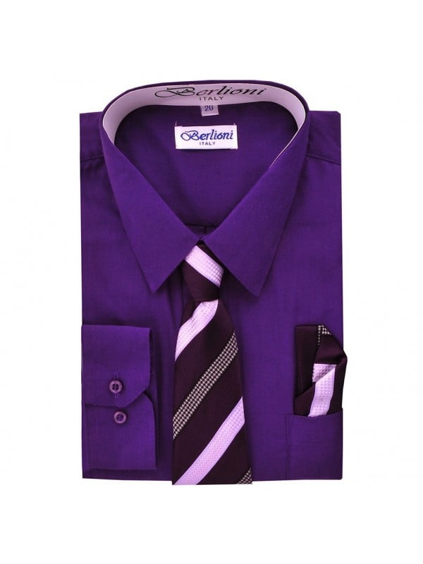 purple dress shirt boys