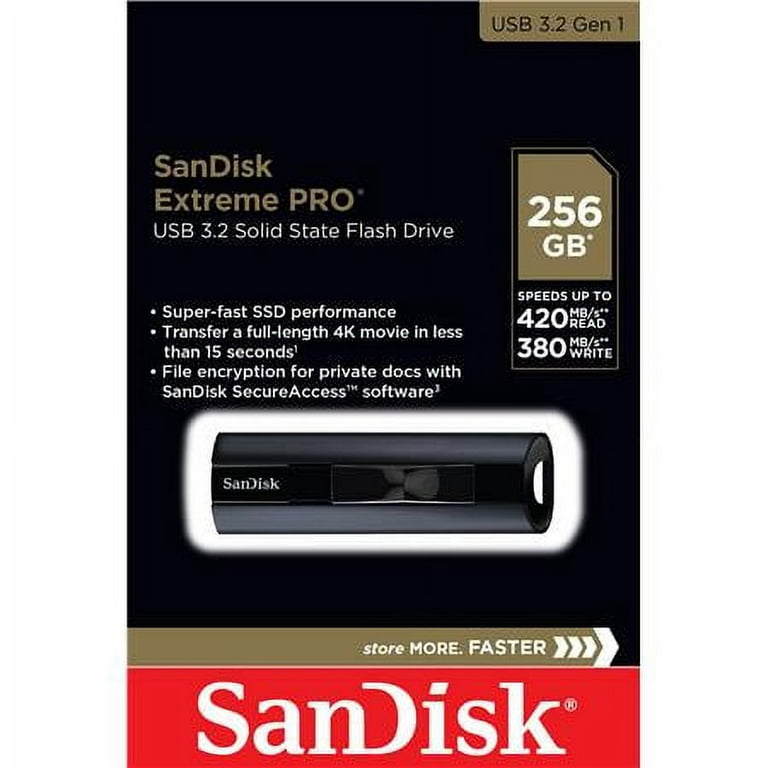 Sandisk Pendrive Cruzer Extreme Pro 256GB USB 3.1