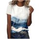 thumbnail image 1 of Camisetas de Manga Corta para Mujeres Moda Impresa Cuello Redondo Camiseta, Lentejuelas Detalle para Primavera Verano Casual Y Fiesta, 1 of 8