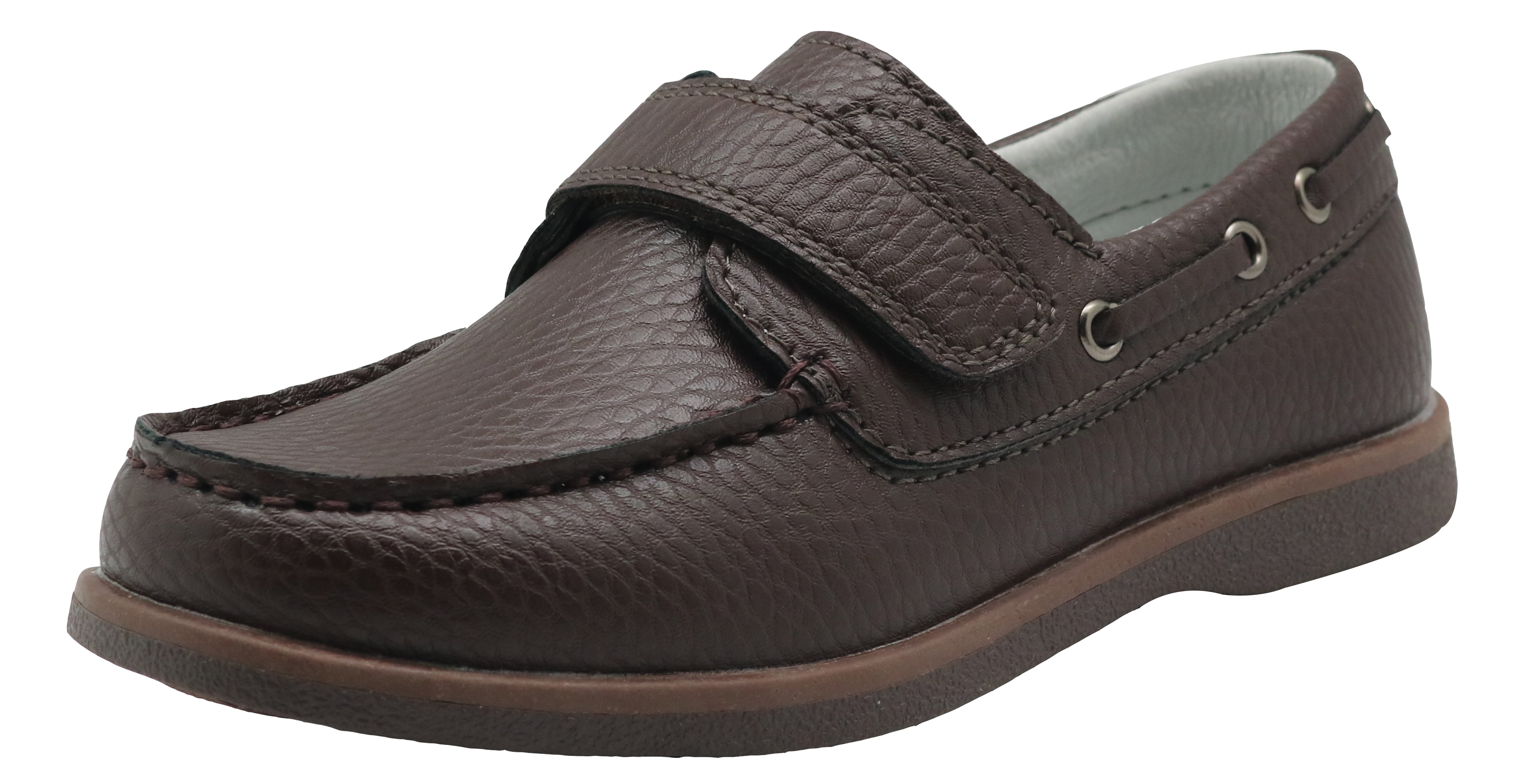 Apakowa Kids Boys Loafers Casual Slip On Boat Shoes with Strap (Toddler