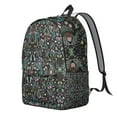 thumbnail image 3 of Bright Colorful Floral Backpack – Aesthetic Watercolor Flower Pattern, Large Capacity Canvas Bookbag with Comfortable Straps for Daily Use, 3 of 5