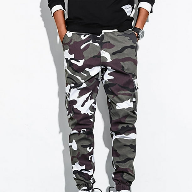 Pantalones largos para hombre, bolsillos laterales, pies pequeños, ajustados, largos, para hombre