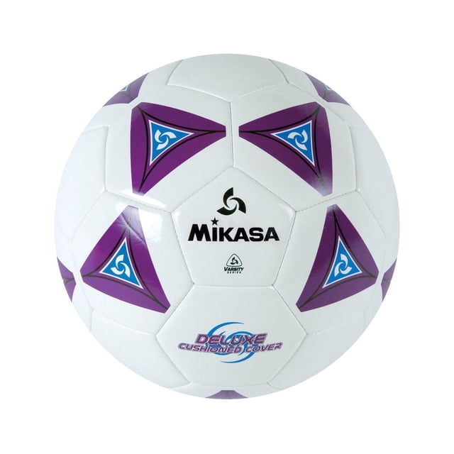 Pelota de fútbol Mikasa SS40-P tamaño 4 morada y blanca