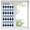 Blue, variant on Vintage Bohemia Window Privacy Film, Minimalist Abstract Geometric Art Green Static Cling UV Sun Blocking Heat Control Window Tint Day and Night, Non-Adhesive One Way Privacy Cover 35.4''x78.7''