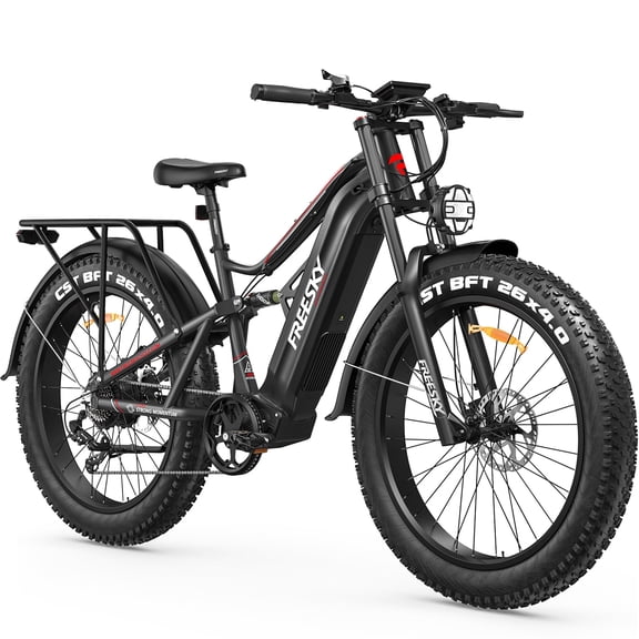 FREESKY 3500W BAFANG Motor Electric Bike for Adults, 48V 30Ah Samsung Cells Battery Ebike 120 Miles, 38 MPH, 26" Fat Tire Dirt All-Terrain Mountain E Bike, Full Suspension, UL 2849 Certified by TÜV
