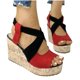 thumbnail image 5 of Sandalias de tacón de cuña informales con boca de pescado y suela gruesa para mujer de verano Wmkox8yii  sa4370, 5 of 5