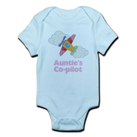 

CafePress - Auntie s Little Co Pilot (Gir Infant Bodysuit - Baby Light Bodysuit
