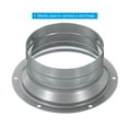 thumbnail image 4 of Unique Bargains Raccord de Conduit de 4 Pouces Bride Métallique Raccord Droit Bride de Tuyau Ronde Conduit de Ventilation, 4 of 5