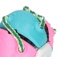 thumbnail image 3 of Interactive Outdoor Fly Ball Flying Saucer Ball Interesting Dog Soccer Toy with Straps Pink Blue, 3 of 5