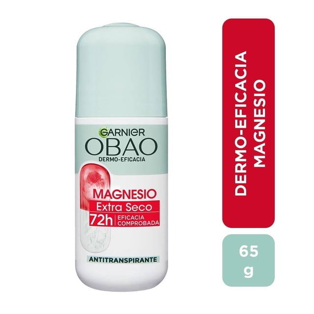 Antitranspirante Garnier Obao dermo eficacia roll-on magnesio extra seco 65 g