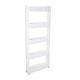 thumbnail image 1 of Organizador de estantería móvil con 5 niveles de almacenamiento, despensa deslizante delgada blanco, 1 of 7